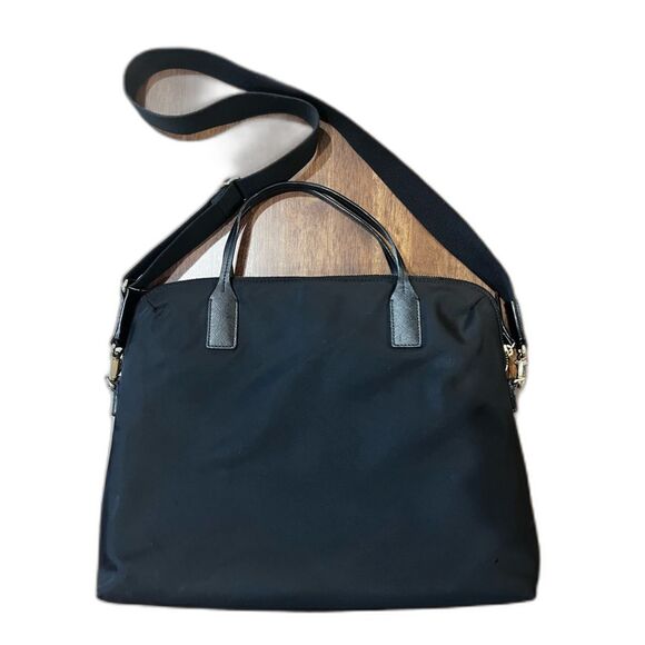 Kate Spade Wilson Rd Daveney Black Nylon Laptop Tote Bag Work Travel Purse - Picture 2 of 9